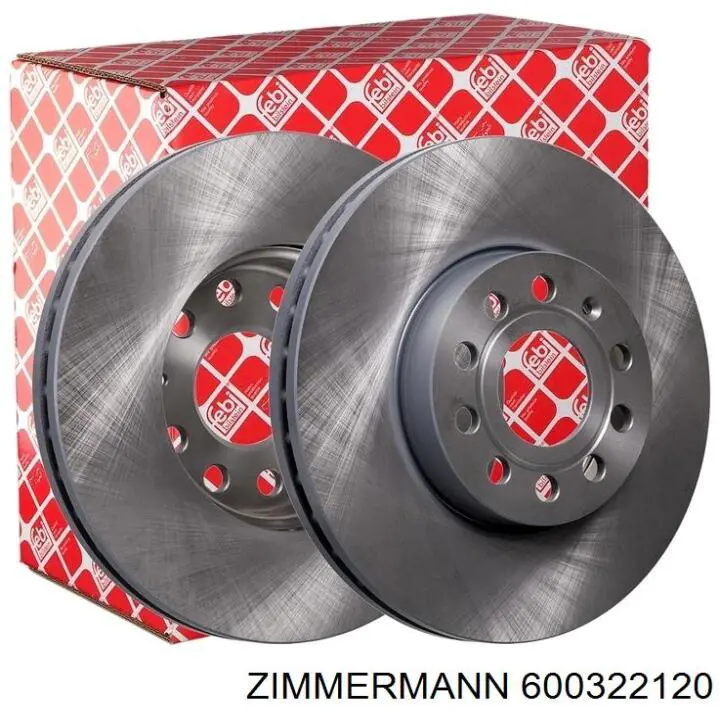 Передние тормозные диски 600322120 Zimmermann