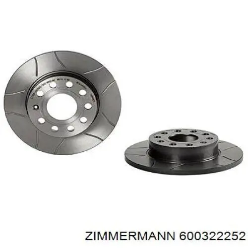 Тормозные диски 600322252 Zimmermann