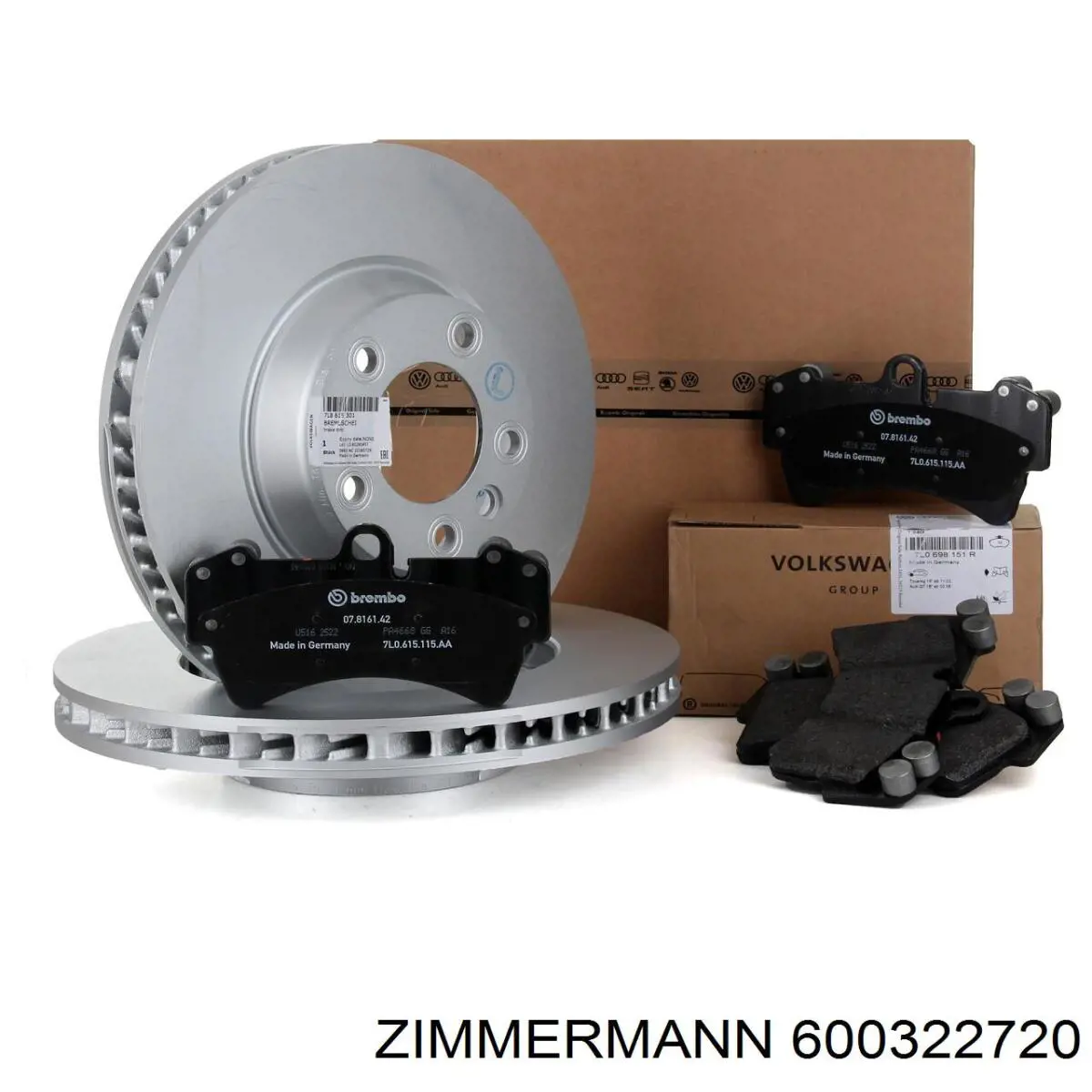 Передний тормозной диск Zimmermann 600322720