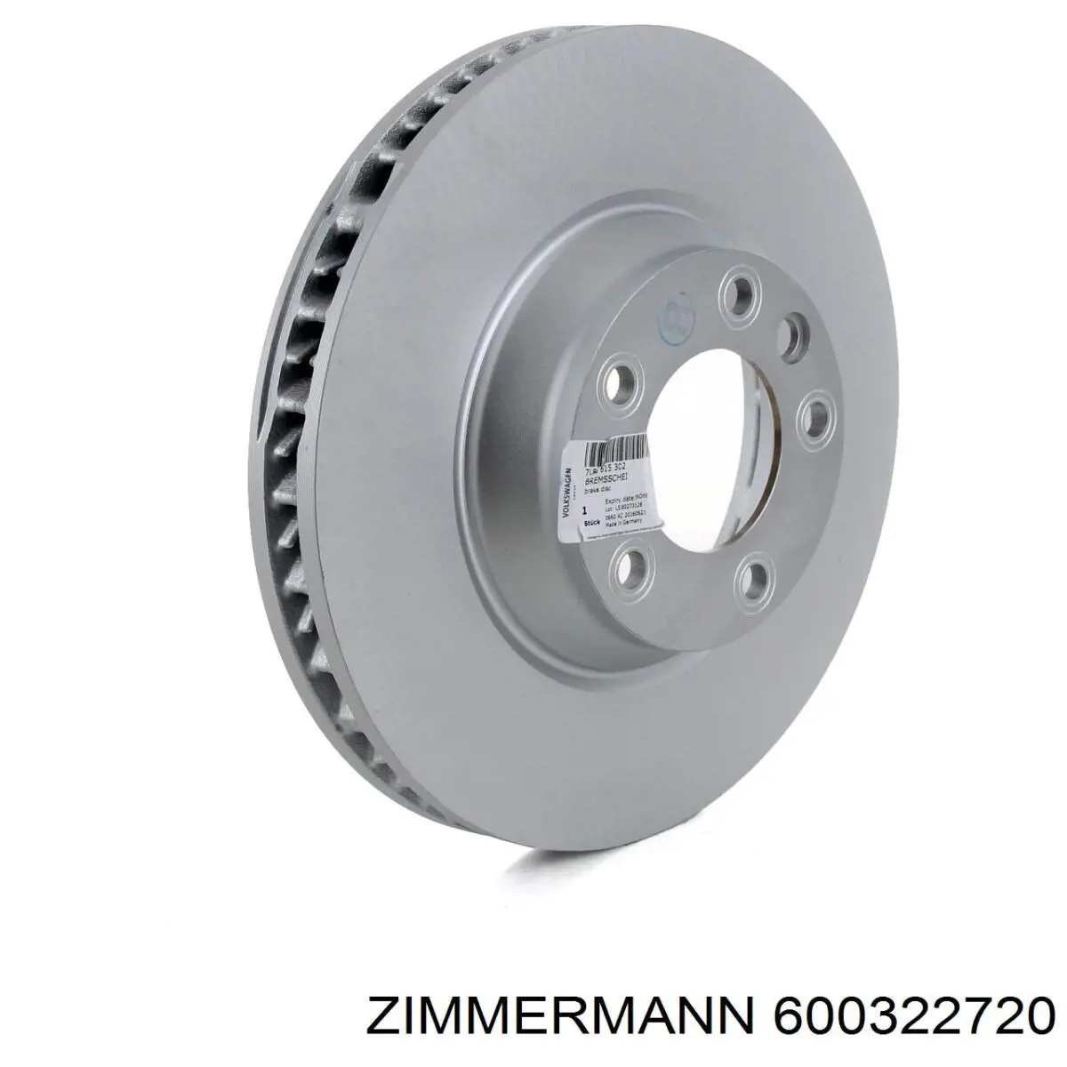 Тормоз дисковый передний Zimmermann 600322720 цена, от 96.52 USD