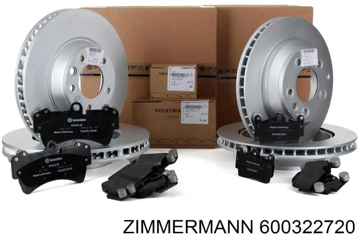 600322720 Zimmermann Диск тормозной передний