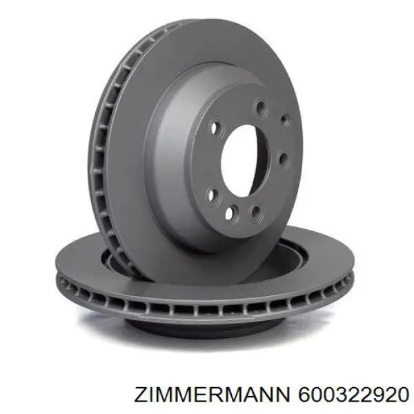Задний тормозной диск Zimmermann 600322920 цена, от 70.12 USD