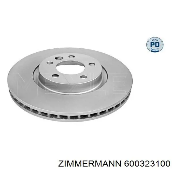 600323100 Zimmermann диск тормозной передний