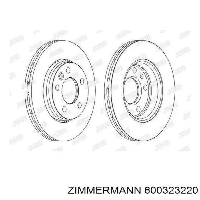 Задний тормозной диск Zimmermann 600323220 цена, от 43.37 USD