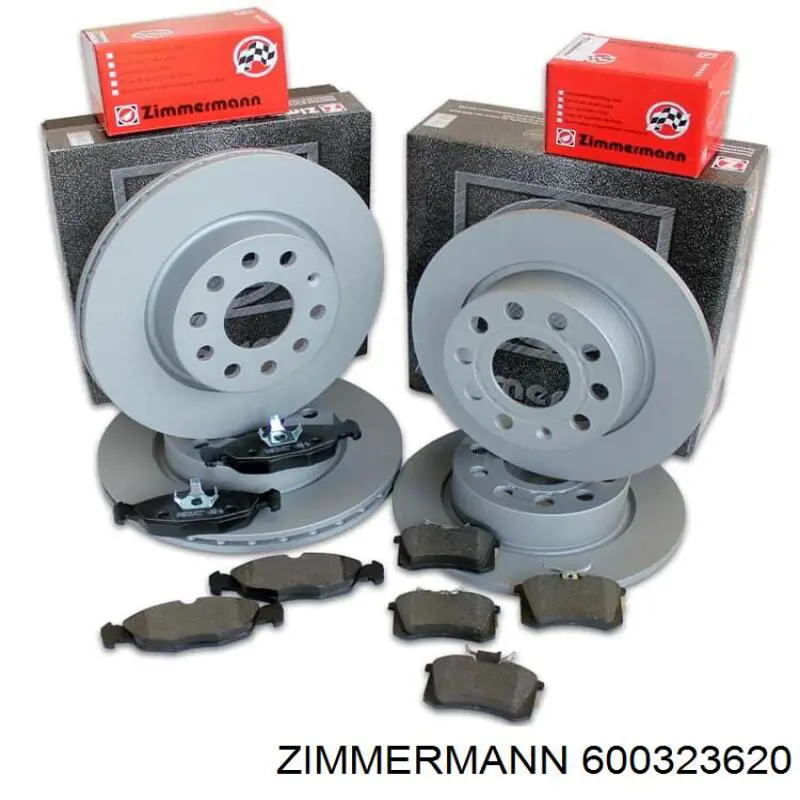 Передние тормозные диски 600323620 Zimmermann