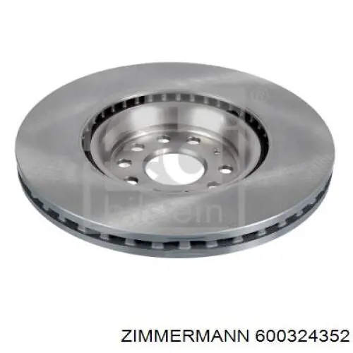 Передние тормозные диски 600324352 Zimmermann