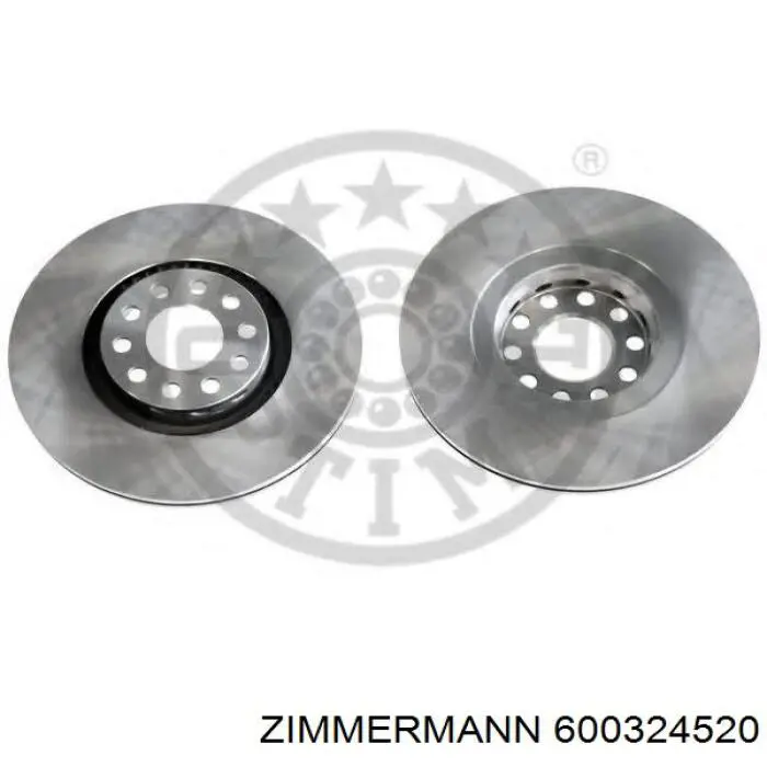 Передние тормозные диски 600324520 Zimmermann