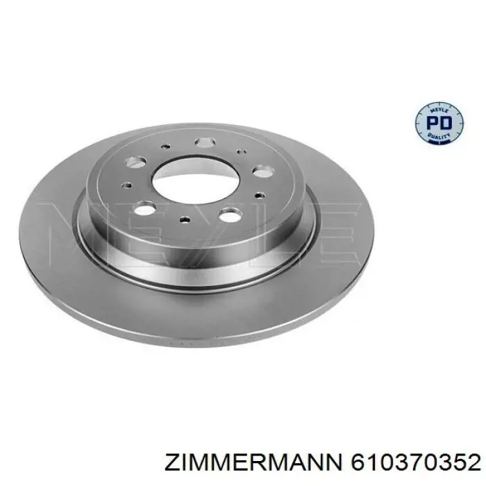 Купить 610370352 Zimmermann Диск тормозной задний