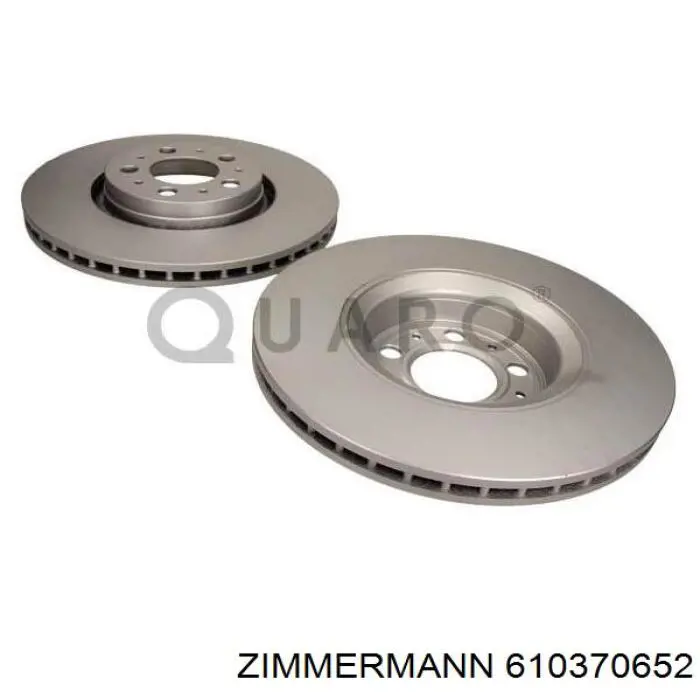 Передний тормозной диск Zimmermann 610370652