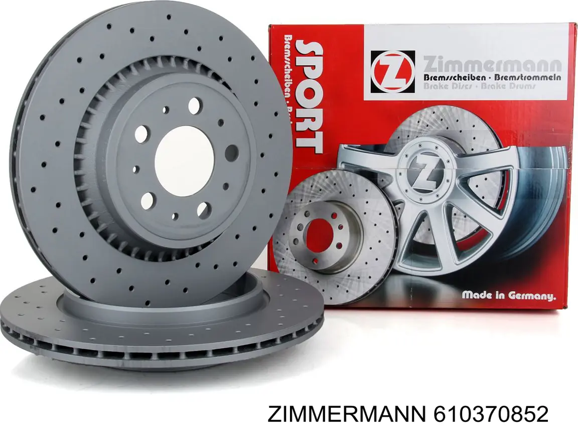 Купить 610370852 Zimmermann Диск тормозной задний