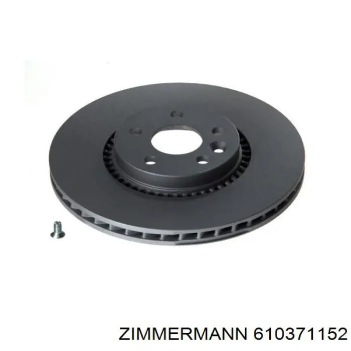 Передние тормозные диски 610371152 Zimmermann