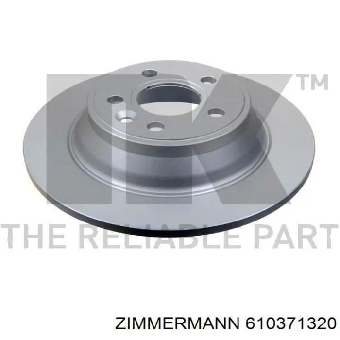 Купить 610371320 Zimmermann Диск тормозной задний