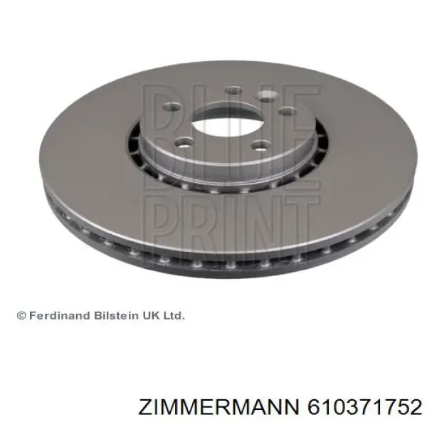 Передние тормозные диски 610371752 Zimmermann