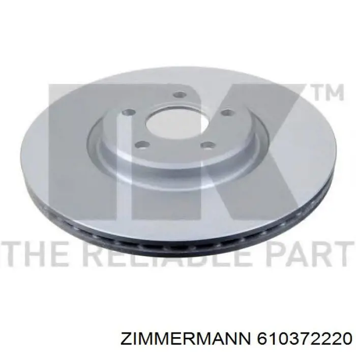 Передний тормозной диск Zimmermann 610372220