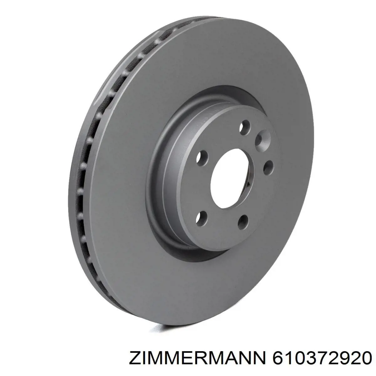 Передние тормозные диски 610372920 Zimmermann