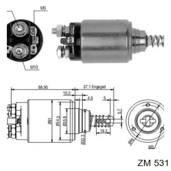 Купить ZM531 ZM Тяговое реле