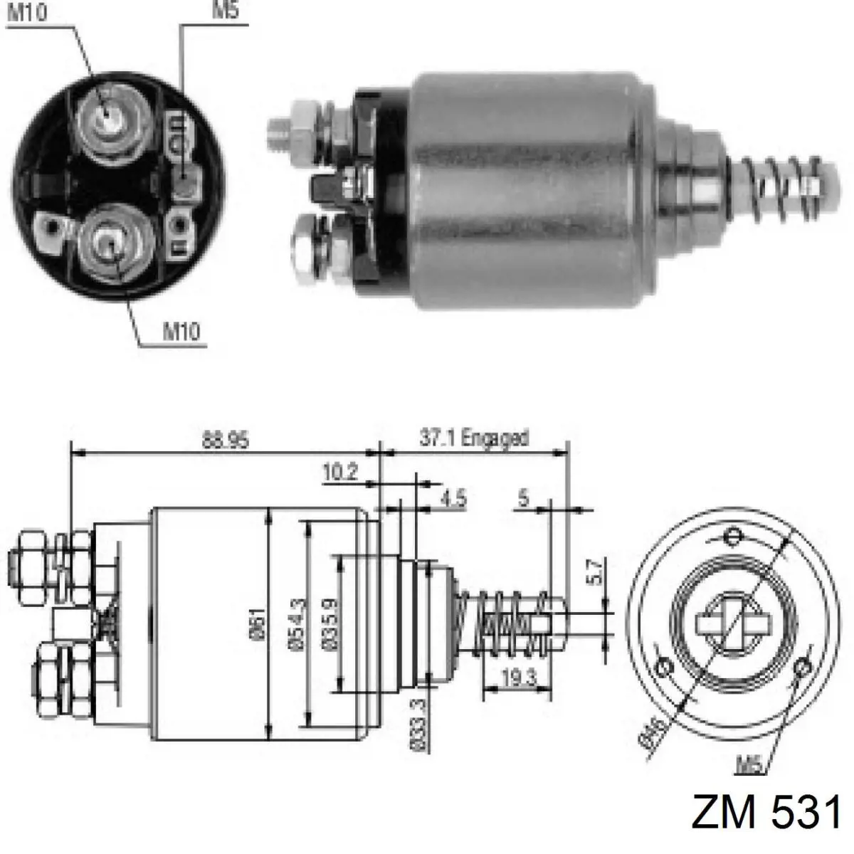 Втягивающее ZM ZM531 цена, от 33.58 USD