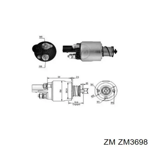 Купить ZM3698 ZM Тяговое реле