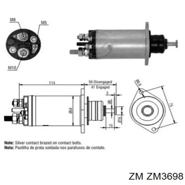 Втягивающее ZM ZM3698 цена, от 27.60 USD