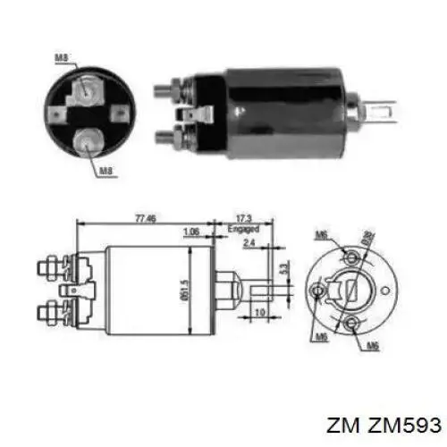 Compre 7701028668 Renault (RVI) Relê retrator do motor de arranco