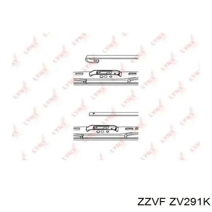 ZV291K Zzvf Резинка щетки стеклоочистителя водительская