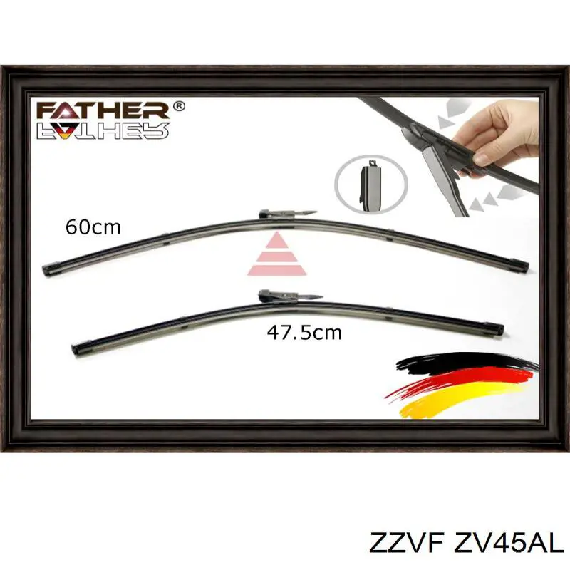 ZV45AL Zzvf щетка-дворник лобового стекла водительская