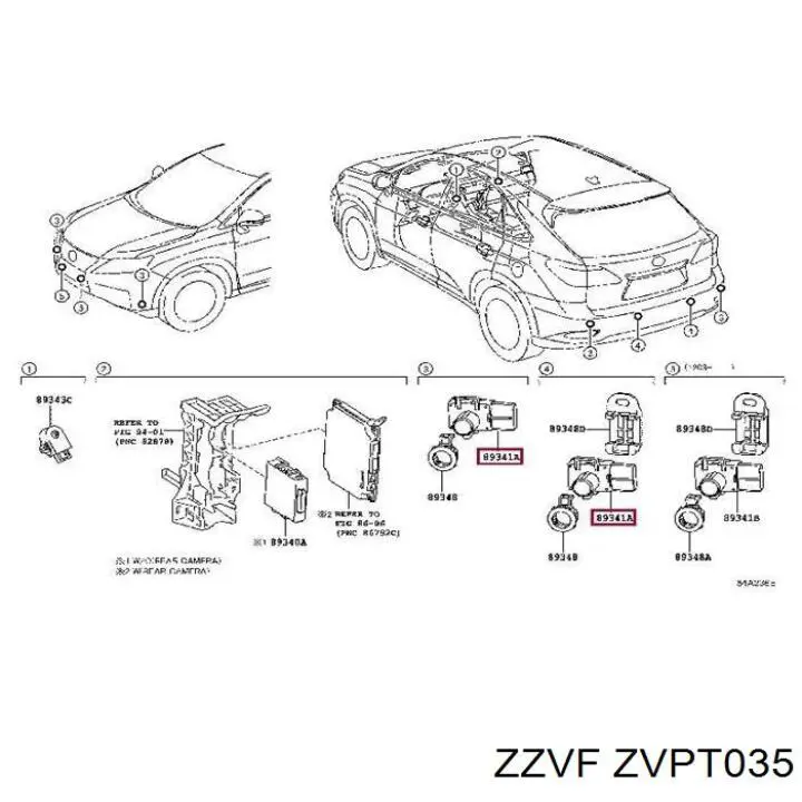 ZVPT035 Zzvf датчик сигнализации парковки (парктроник задний)