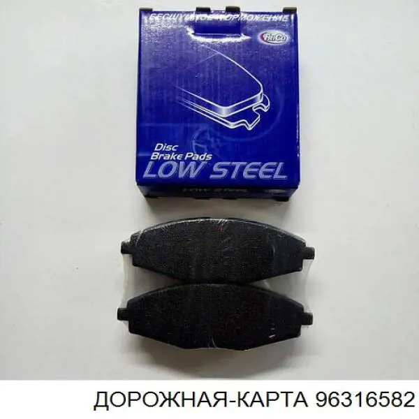 Передние тормозные колодки 96316582 DK