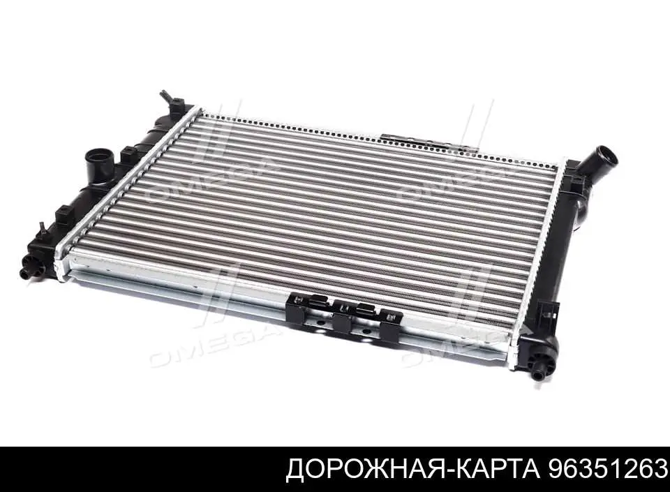 96351263 Дорожная Карта radiador de esfriamento de motor