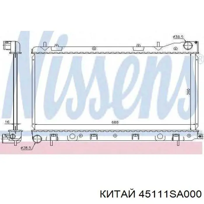 Радиатор 45111SA000 China