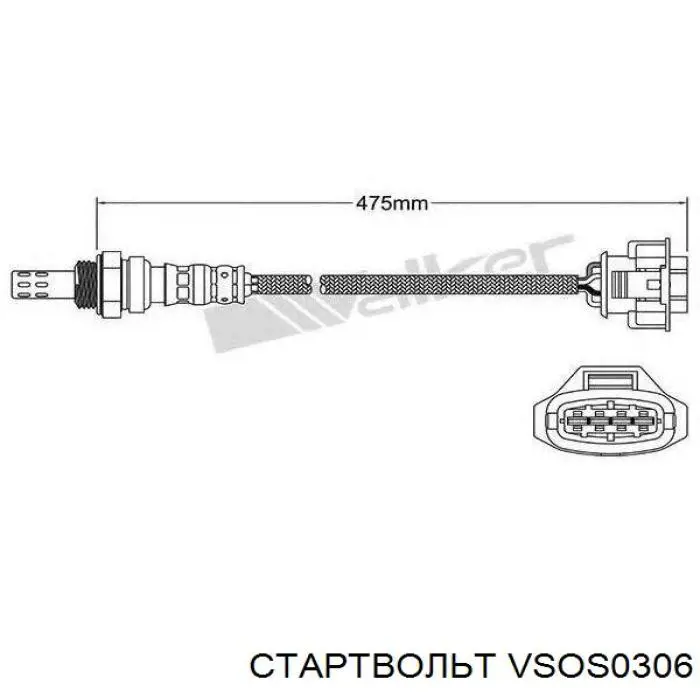 Лямбда датчик кислорода STARTVOLT VSOS0306 цена, от 16.89 USD