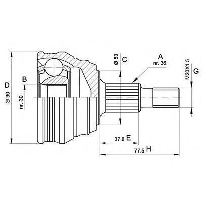 302963-SET-MS Master-sport junta homocinética externa dianteira