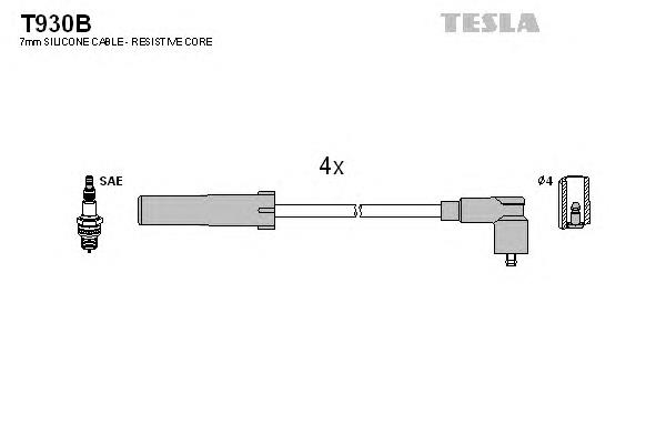 T930B Tesla fios de alta voltagem, kit