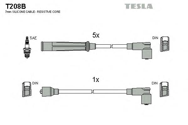Провода зажигания Tesla T208B цена, от 20.01 USD