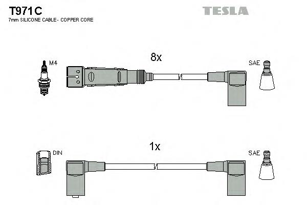 T971C Tesla высоковольтные провода