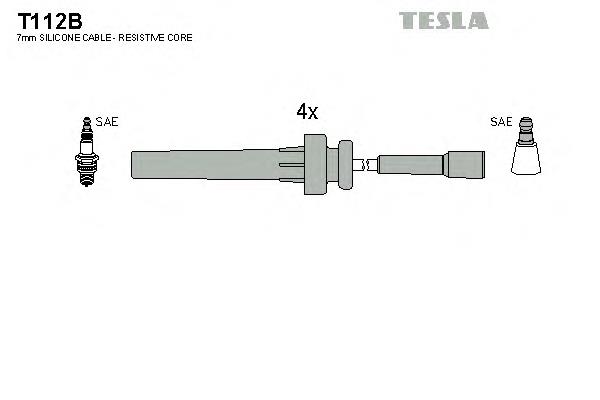 T112B Tesla fio central de alta voltagem