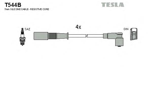 T544B Tesla Провода высоковольтные