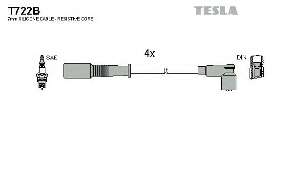 T722B Tesla высоковольтные провода
