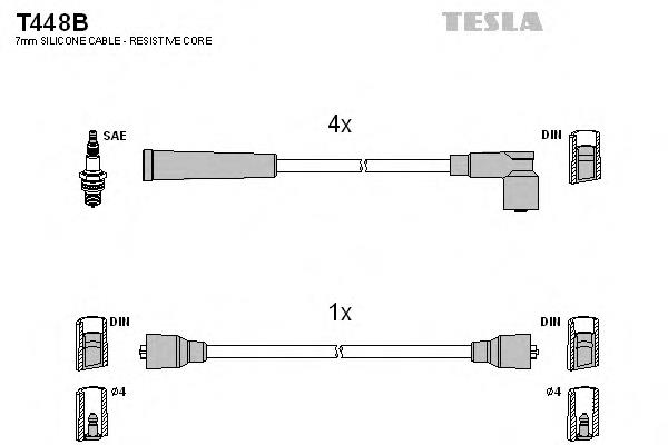 T448B Tesla высоковольтные провода