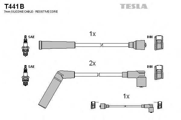 T441B Tesla высоковольтные провода