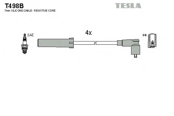 T498B Tesla высоковольтные провода