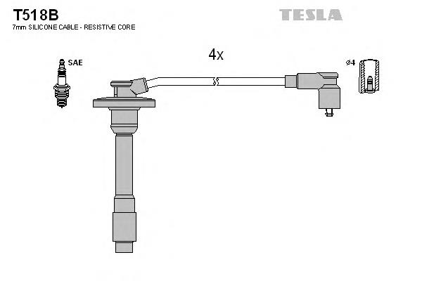 T518B Tesla высоковольтные провода