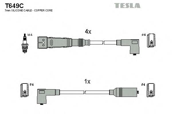 T649C Tesla высоковольтные провода