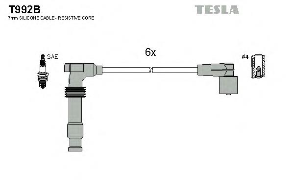 T992B Tesla высоковольтные провода