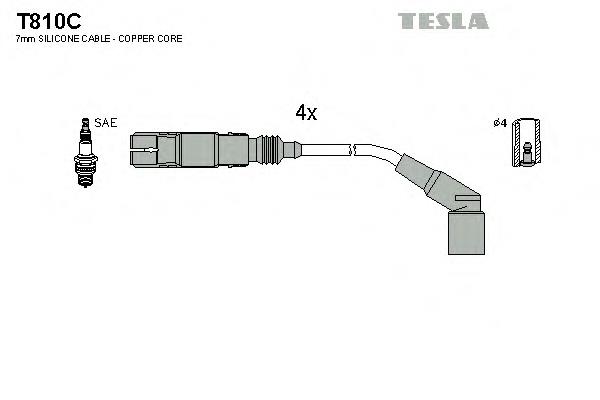 T810C Tesla высоковольтные провода