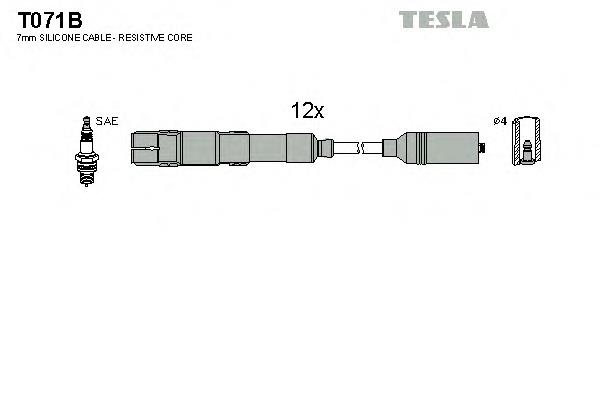 T071B Tesla высоковольтные провода