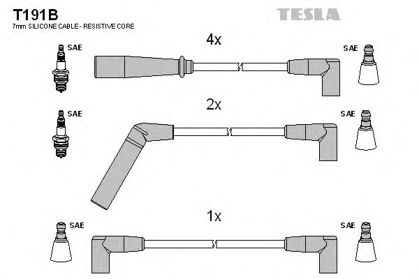 Провода зажигания Tesla T191B цена, от 29.71 USD