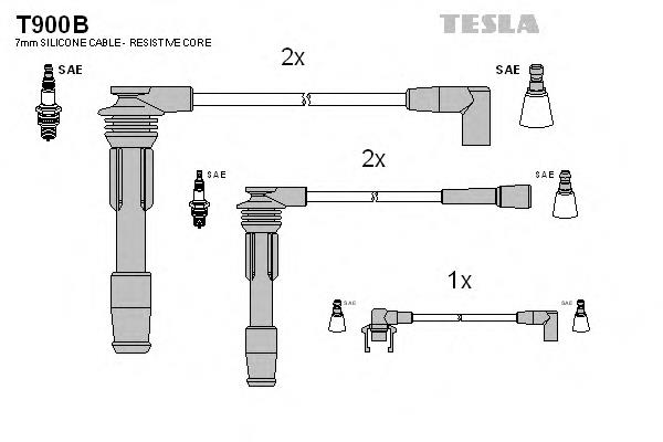 T900B Tesla Провода высоковольтные