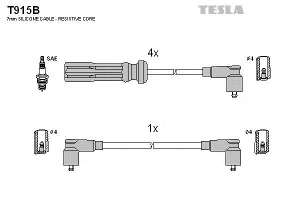 T915B Tesla высоковольтные провода