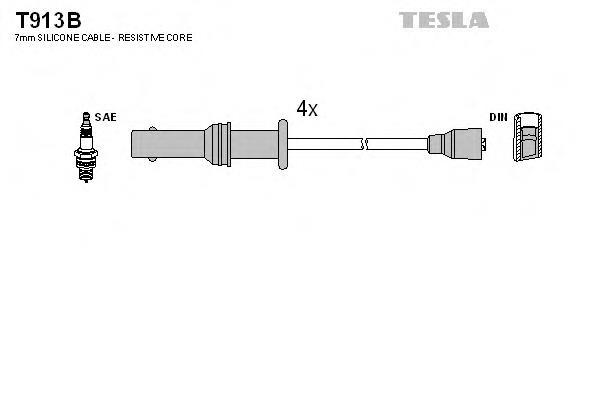 Высоковольтные провода T913B Tesla